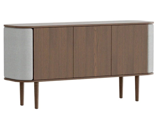 Μπουφές Treasures Horizons S 5775C711-03 150x43x75cm Dark Oak-Light Grey Umage Ατσάλι,Ξύλο