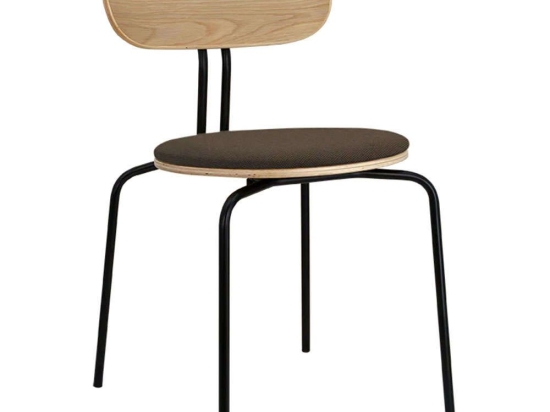 Καρέκλα Τραπεζαρίας Curious Black 5916-3C719-10 44,5x48x77,5cm Mocca-Black Umage Ατσάλι,Polywood
