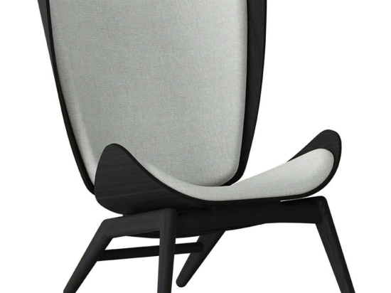 Πολυθρόνα The Reader Horizons S 5103C702-03 78x91x105cm Black Oak-Light Grey Umage