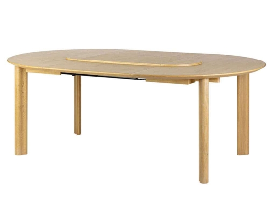 Τραπέζι Τραπεζαρίας Επεκτεινόμενο Comfort Circle Smooth 5657C5657-5 132/202x132x74,7cm Oak Umage Ατσάλι,Ξύλο,Mdf