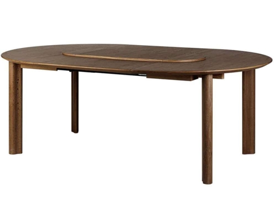 Τραπέζι Τραπεζαρίας Επεκτεινόμενο Comfort Circle Smooth 5857C5856-2 132/202x132x74,7cm Dark Oak Umage Ατσάλι,Ξύλο,Mdf