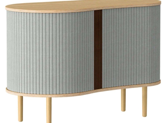 Μπουφές Audacious Horizons S 5600C706-03 100x50x67cm Oak-Light Grey Umage Polyester,Ξύλο