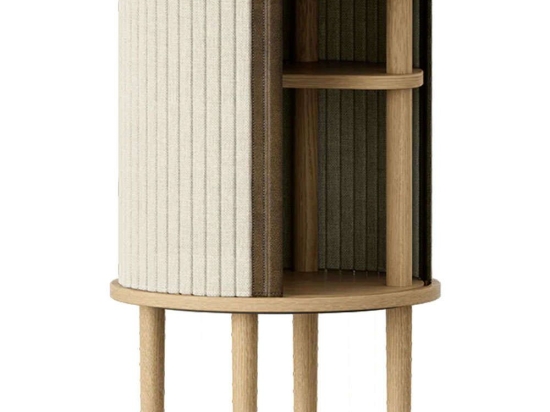 Τραπεζάκι Βοηθητικό Audacious Horizons S 5603C708-02 Φ38x59,3cm Oak-Sand Umage