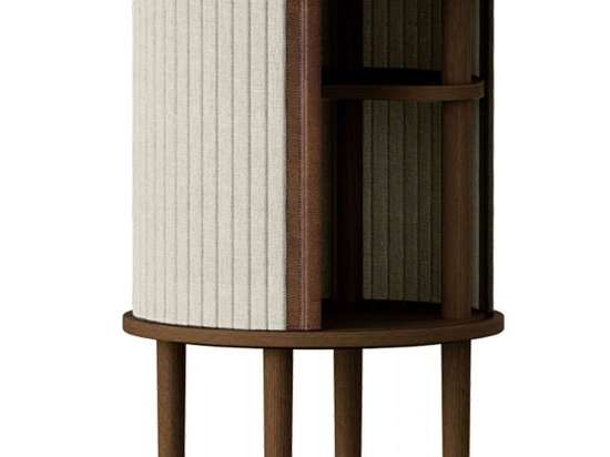 Τραπεζάκι Βοηθητικό Audacious Horizons S 5803C708-02 Φ38x59,3cm Dark Oak-Sand Umage