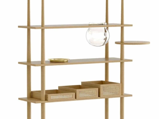 Ραφιέρα Stories 5621C5621-4 110x35x148cm Oak Umage