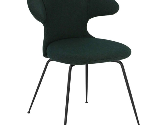 Καρέκλα Τραπεζαρίας Time Flies Horizons S 590-13C5901-3 57x59x83cm Dark Green-Black Umage Ατσάλι,Polyester