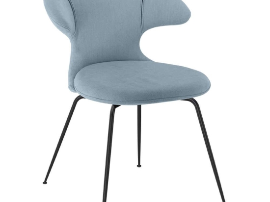 Καρέκλα Τραπεζαρίας Time Flies Horizons S 590-14C5901-3 57x59x83cm Light Blue-Black Umage Ατσάλι,Polyester