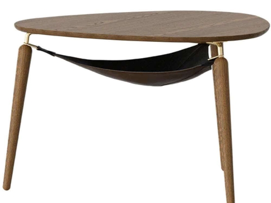 Τραπέζι Σαλονιού Hang Out 5770 Φ80x48,9cm Dark Oak-Brass Umage