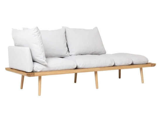 Καναπές Γωνιακός Τριθέσιος Lounge Around 5550C723-03 231,6x74,5x40,3cm Oak-Light Grey Umage
