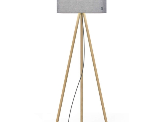 Φωτιστικό Δαπέδου Belmont 10695/10696 64,6x17x158,8cm 2xE26 30W Grey-Oak Pablo Designs