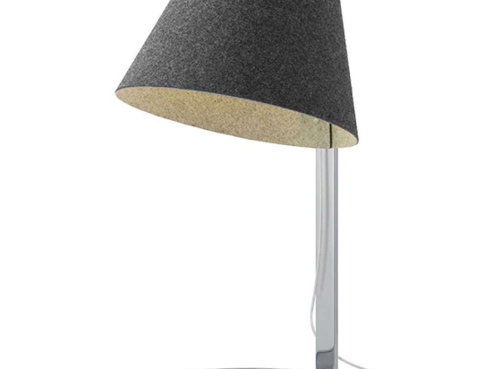 Φωτιστικό Επιτραπέζιο Lana LG 10268/10434 33x63,5cm Dim Led 350lm 5,5W 3000K Grey Anthracite-Chrome Pablo Designs