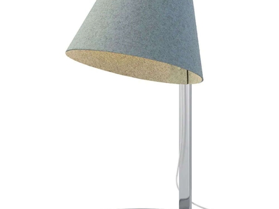 Φωτιστικό Επιτραπέζιο Lana LG 10269/10434 33x63,5cm Dim Led 350lm 5,5W 3000K Grey Blue-Chrome Pablo Designs