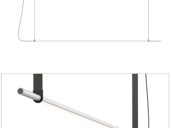 Φωτιστικό Οροφής - Ράγα T.O 10874/10875 137x1,3cm Dim Led 750lm 10W 2700K Grey-Graphite Pablo Designs