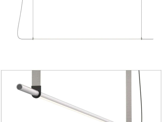 Φωτιστικό Οροφής - Ράγα T.O 10874/10876 137x1,3cm Dim Led 750lm 10W 2700K Grey Pablo Designs