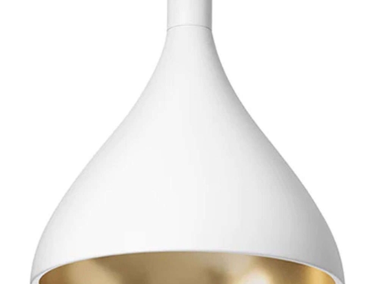 Φωτιστικό Οροφής Swell Single M 10300 30x30cm Dim E26 1050lm 13W 3000K White-Brass Pablo Designs