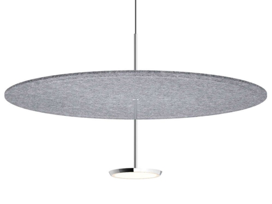 Φωτιστικό Οροφής Sky Sound 32 10570/10581 81x44,4cm Led 1250lm 18W Aluminium-Grey Pablo Designs