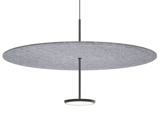 Φωτιστικό Οροφής Sky Sound 32 10570/10581 81x44,4cm Led 1250lm 18W Black-Grey Pablo Designs