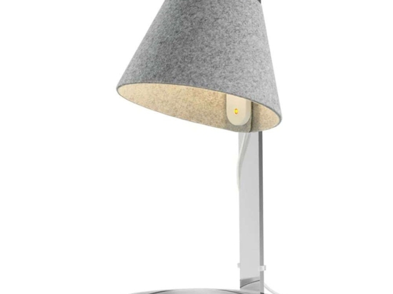 Φωτιστικό Επιτραπέζιο Lana Mini 10510/10515 20,3x52cm Dim Led 350lm 5,5W 3000K Stone Grey-Chrome Pablo Designs