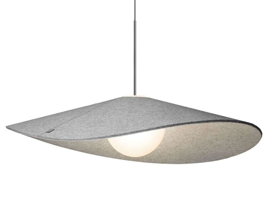 Φωτιστικό Οροφής Bola Felt 42 10691 106x25cm Dim Led 1710lm 20W Chrome-Grey Pablo Designs