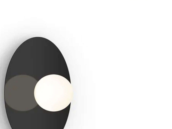 Φωτιστικό Τοίχου - Οροφής Bola Disc 12/4 10698 15,7x30,5cm Dim Led 390lm 6W Black Pablo Designs