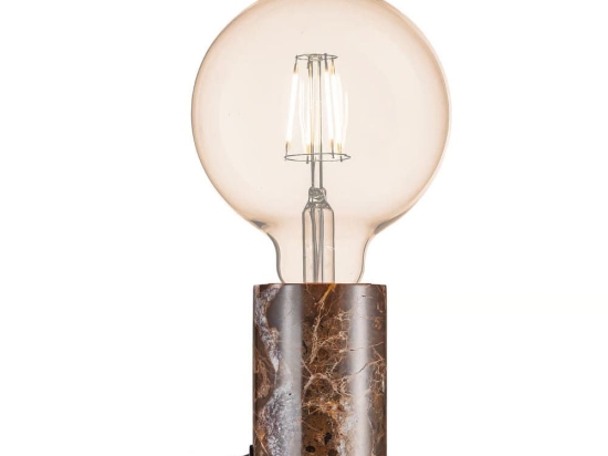 Επιτραπέζιο Φωτιστικό Siv Marble 45875018 E27 10,3x6,4cm Brown Nordlux