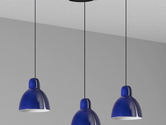 Φωτιστικό Οροφής Venice 64255-128-3L 3xE27 15W Blue Faro Barcelona