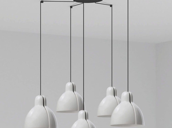 Φωτιστικό Οροφής Venice 64255-124-5L 5xE27 15W White Faro Barcelona