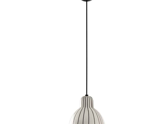 Φωτιστικό Οροφής Venice Stripes 64255-127 20x19,7cm 1xE27 15W White-Black Faro Barcelona