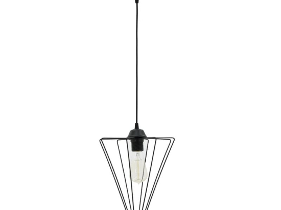Φωτιστικό οροφής μονόφωτο Saway pakoworld E27 μαύρο 30x30x80εκ
