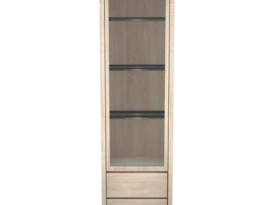 Βιτρίνα Selina pakoworld LED sonoma 56x40.5x200.5εκ