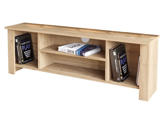 Έπιπλο τηλεόρασης Tserium pakoworld μελαμίνης φυσικό 120x30x45εκ