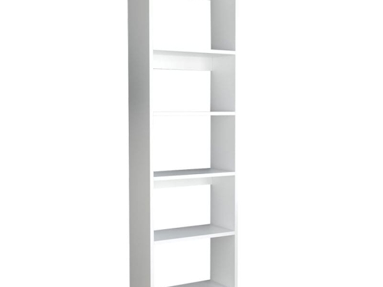 Βιβλιοθήκη Robelo pakoworld μελαμίνης λευκό 48.6x22x160εκ