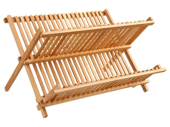 Πιατοθήκη Labon pakoworld bamboo φυσικό 42.5x33.5x25.5εκ