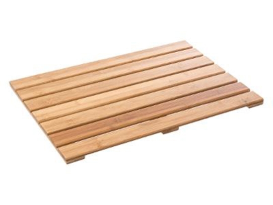 Ταπέτο μπάνιου Bambou pakoworld χρώμα φυσικό 53x36x2.2εκ