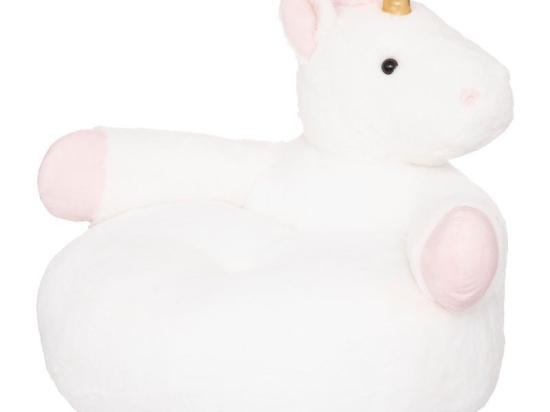 Παιδική πολυθρόνα Unicorn pakoworld λευκό 48x42x45εκ