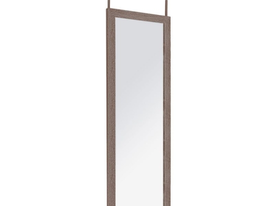 Καθρέπτης πόρτας PWD-0113 pakoworld MDF-αλουμίνιο καρυδί 35x2x109εκ