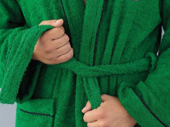 Μπουρνούζι 1908 Adults Κουκούλα Green Palamaiki