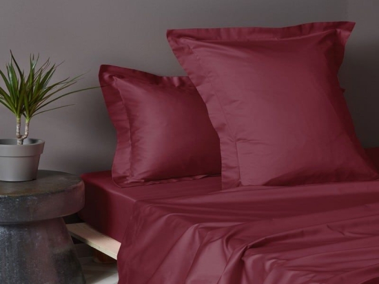 Σεντόνι Luxe Sateen Wine Palamaiki Υπέρδιπλο 245x270cm 100% Βαμβακοσατέν