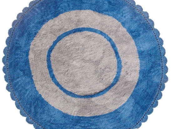 Χαλάκι Παιδικό Target Blue Palamaiki 140X140cm Round