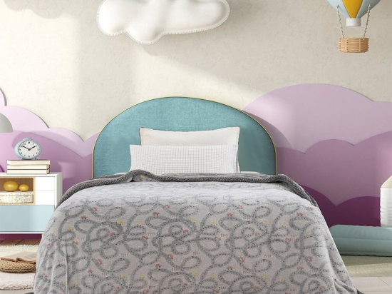 Κουβέρτα Παιδική Luminous Trip Grey Palamaiki Μονό 160x220cm Flannel