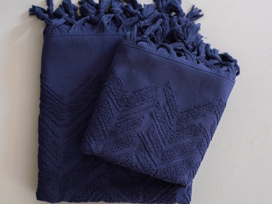 Πετσέτα Naria Midnight Palamaiki Προσώπου 50x90cm 100% Βαμβάκι