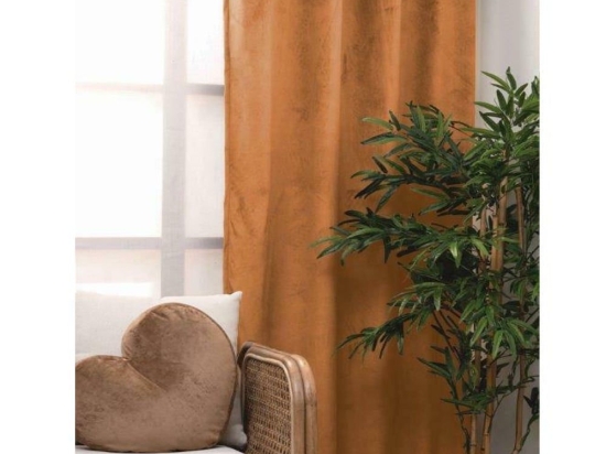 Κουρτίνα Cyrill Με Τρουκς Gold Palamaiki 140X260 Πολυέστερ