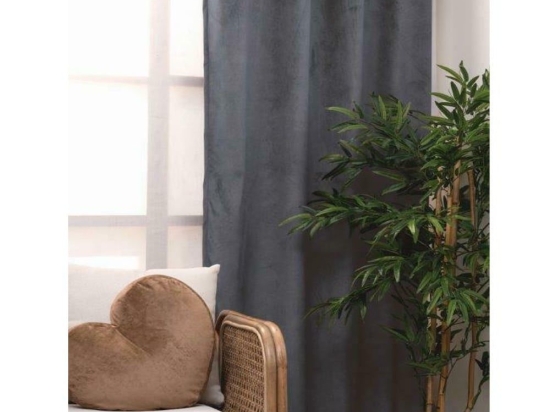 Κουρτίνα Cyrill Με Τρουκς Grey Palamaiki 140X260 Πολυέστερ