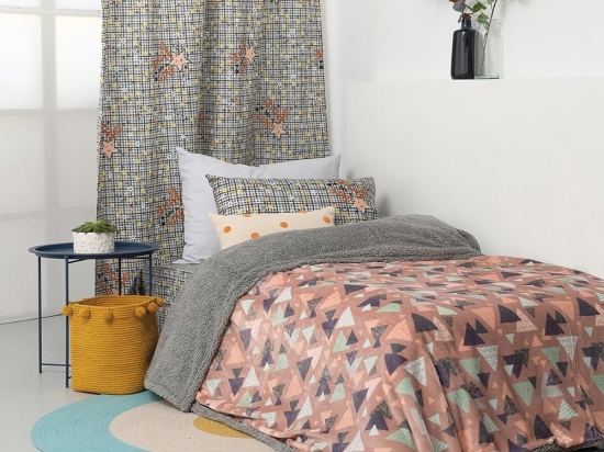 Κουβερτοπάπλωμα Παιδικό Blake Pink Palamaiki Ημίδιπλο 160x220cm Πολυέστερ