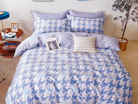 Σεντόνια SD308 (Σετ 4τμχ) Blue Palamaiki Υπέρδιπλο 230x260cm 100% Βαμβακοσατέν