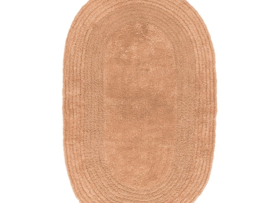 Ταπέτο Μπάνιου Ridge Caramel Palamaiki 50X80cm 100% Βαμβάκι