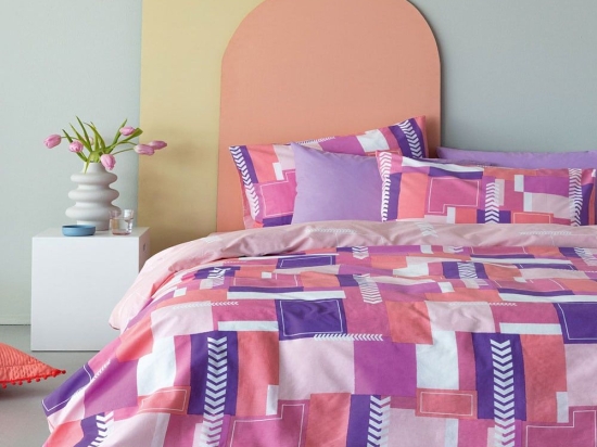 Σεντόνια FL6189 (Σετ 3τμχ) Pink Palamaiki Ημίδιπλο 170x260cm 100% Βαμβάκι