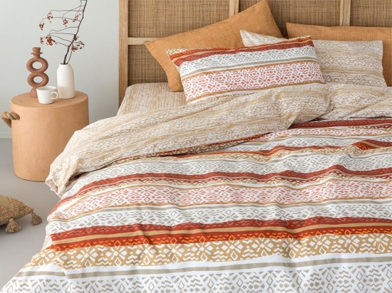 Σεντόνια FL6194 (Σετ 3τμχ) Terra Palamaiki Ημίδιπλο 170x260cm 100% Βαμβάκι