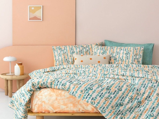 Σεντόνια FL6206 (Σετ 3τμχ) Mint Palamaiki Ημίδιπλο 170x260cm 100% Βαμβάκι