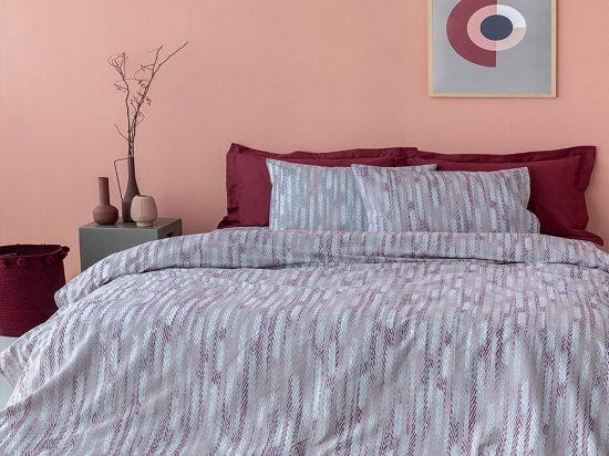 Σεντόνια Fashion Life FL6219 Με Λάστιχο (Σετ 3τμχ) Purple Palamaiki Ημίδιπλο 110x230cm 100% Βαμβάκι